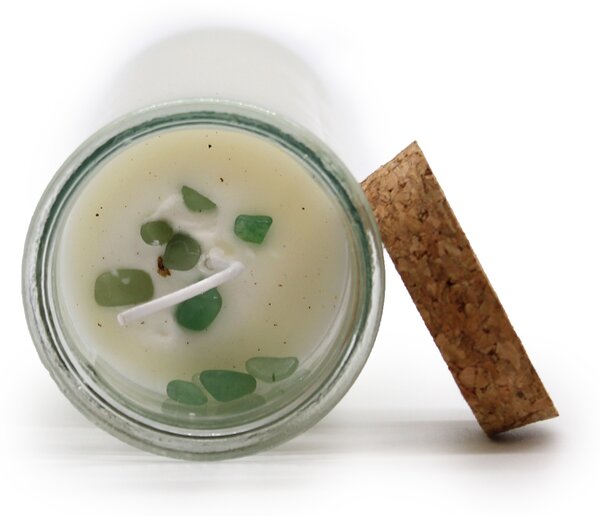 Energijska sveča – VESELJE - Glass, Soywax - Božič - Birma - Home warming