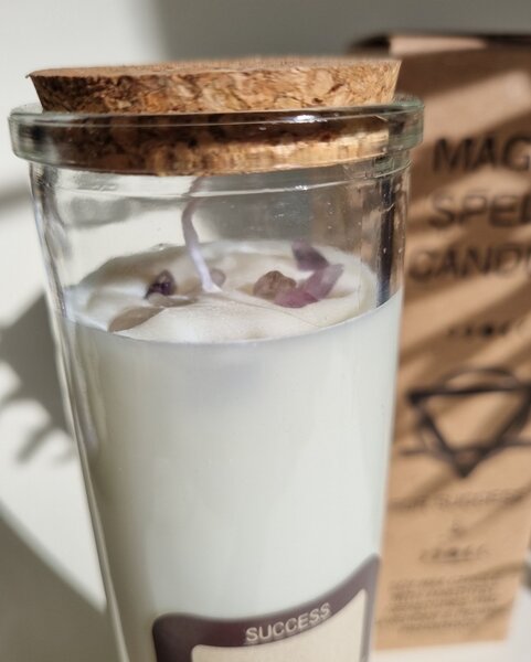 Energijska sveča – USPEH - Glass, Soywax - Rojstni dan - Birma