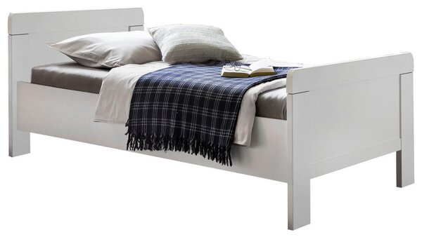 POSTELJA 90 cm x 200 cm , leseni material bela