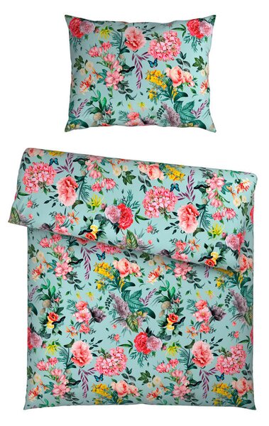 POSTELJNINA 140/200 cm saten večbarvno