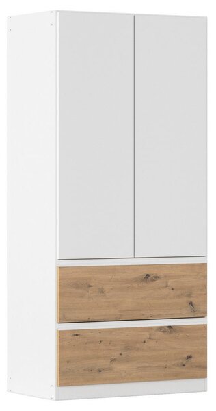 OMARA S KLASIČNIMI VRATI, bela, hrast artisan