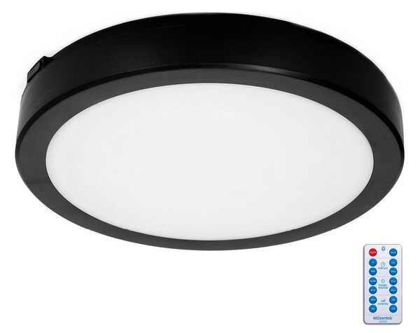 LED Kopalniška stropna svetilka s senzorjem NAIROS LED/18W/230V IP65 črna + Daljinski upravljalnik