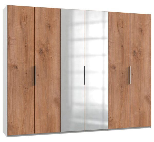 OMARA S KLASIČNIMI VRATI, bela, barve hrasta, barve aluminija