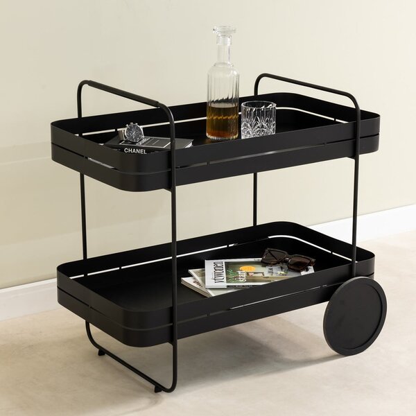 Kovinski servirni voziček na kolesih 74x42 cm Gin & Trolley – Spinder Design