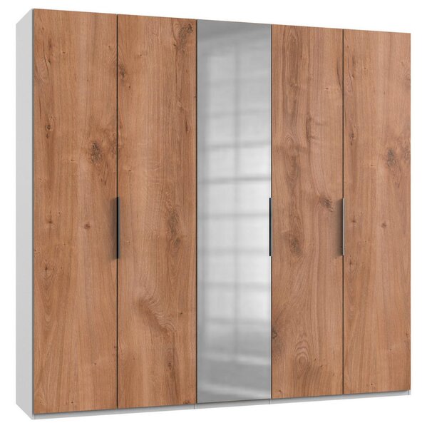 OMARA S KLASIČNIMI VRATI, bela, barve hrasta, barve aluminija