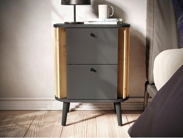 Premium Living Nočna Omarica Pure, Siva