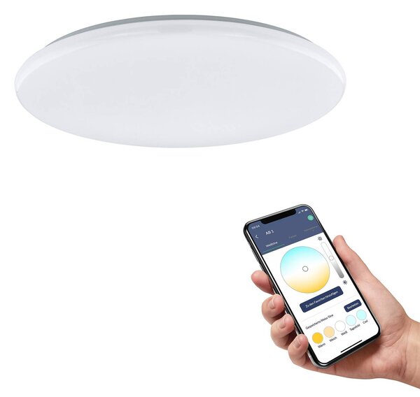 EGLO connect Totari-Z LED stropna svetilka, bela 56cm