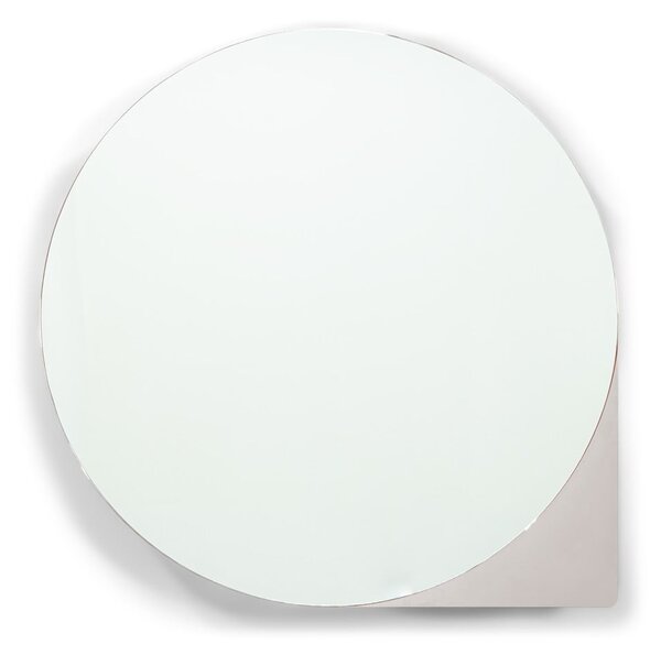 Sivorjava kovinska stenska/z ogledalom kopalniška omarica 55x55 cm Sonnet – Spinder Design