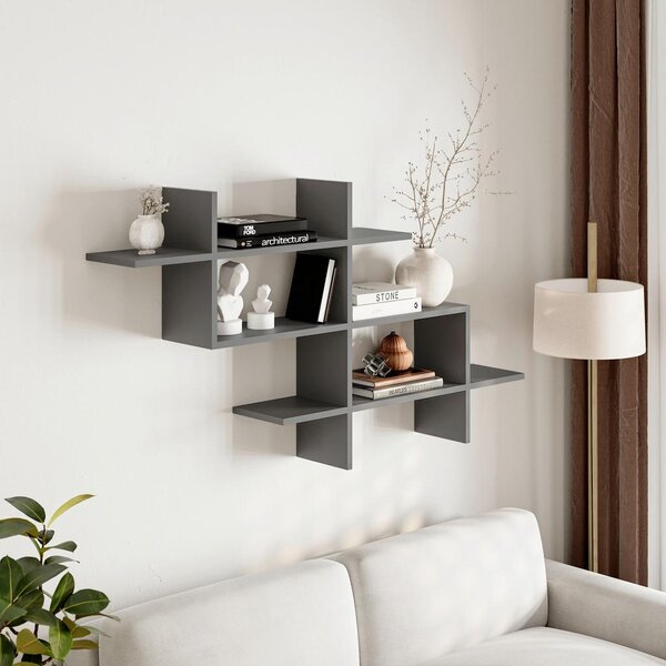 Livetastic Stenski Regal Halic, Antracit