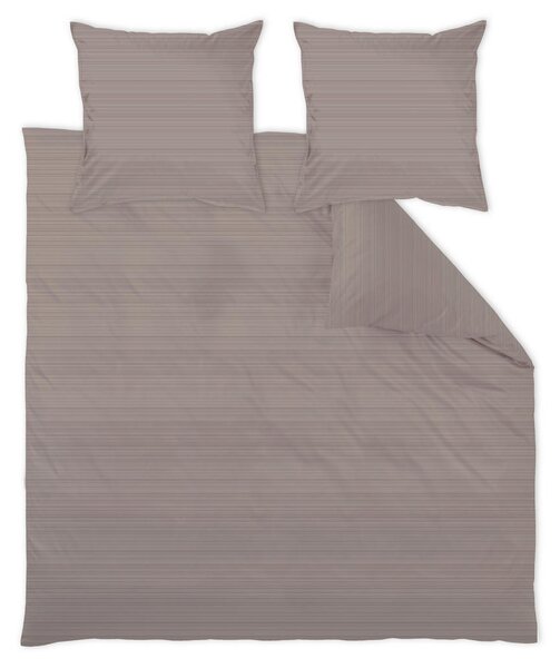 POSTELJNINA Bente 200/200 cm damast rjava