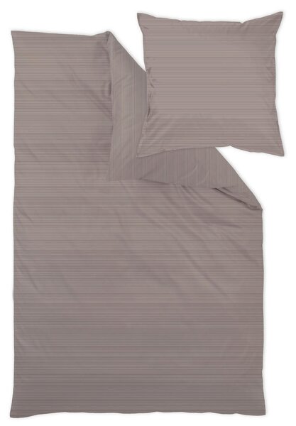 POSTELJNINA Bente 140/200 cm damast rjava