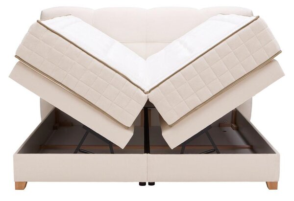 Premium Living Postelja Boxspring Bianco, Bež, 160x200