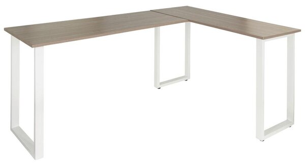 MID.YOU Kotna Pisalna Miza Workspace Basic I, Siva, Bela