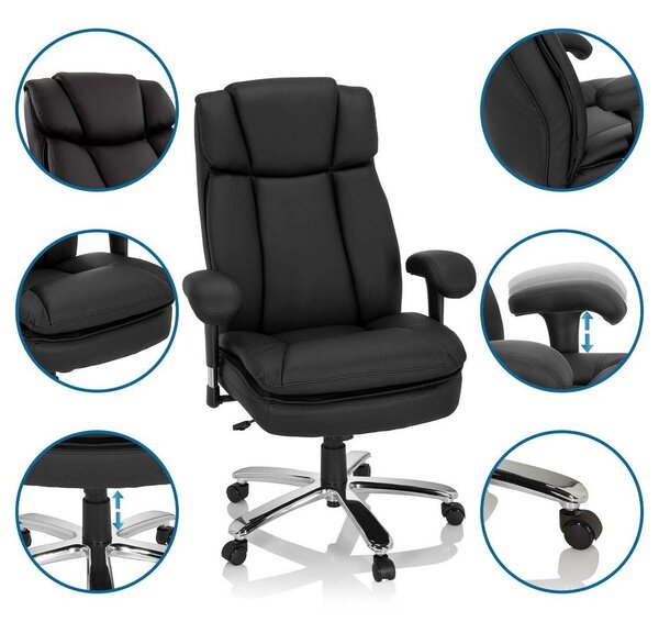MID.YOU Pisarniški Stol Builder Xxl I, Črna