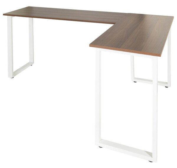 MID.YOU Kotna Pisalna Miza Workspace Basic I, Barva Oreha, Bela