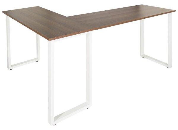 MID.YOU Kotna Pisalna Miza Workspace Basic I, Barva Oreha, Bela