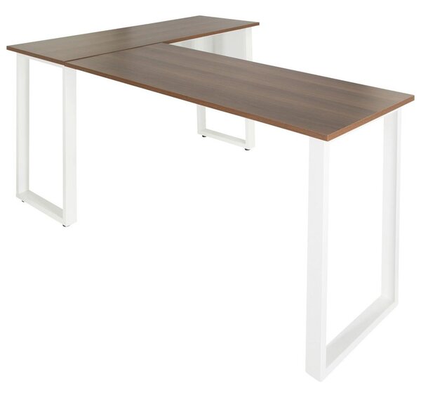 MID.YOU Kotna Pisalna Miza Workspace Basic I, Barva Oreha, Bela