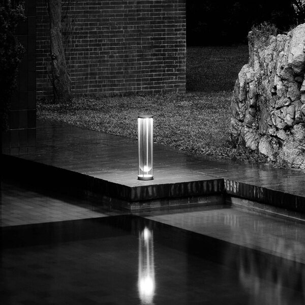 FLOS In Vitro Bollard 2, 2.700 K 60 cm temno rjava