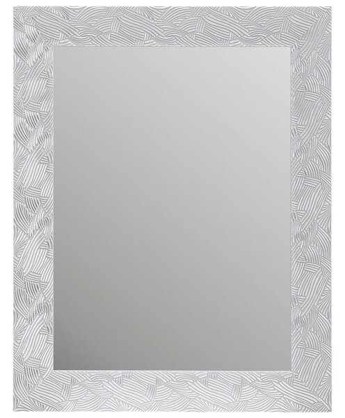 STENSKO OGLEDALO, 55/70/2 cm umetna masa, steklo, leseni material