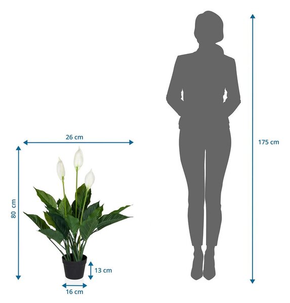 MID.YOU Umetna Rastlina Spathiphyllum