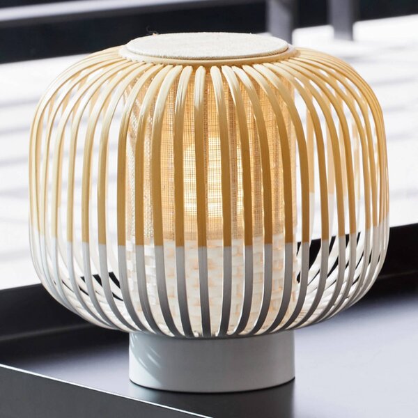 Namizna svetilka Forestier Bamboo Light S 24 cm bela