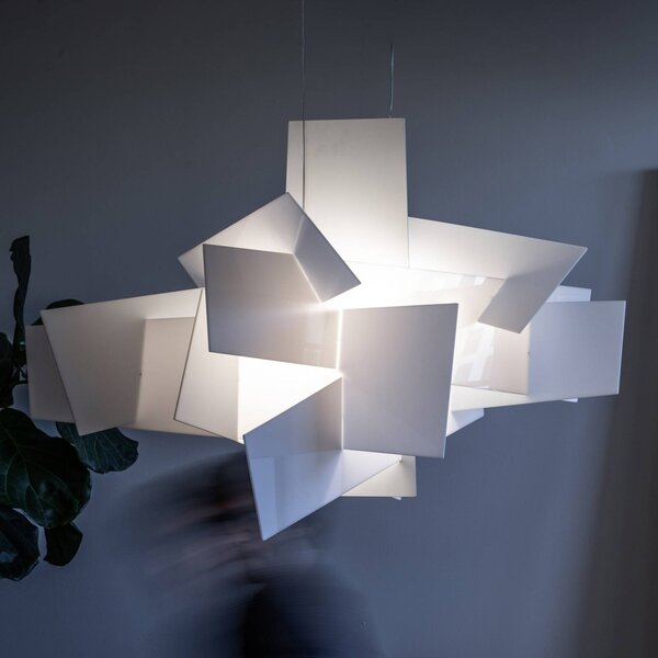 Foscarini Big Bang LED viseča luč, bela, Ø 130 cm