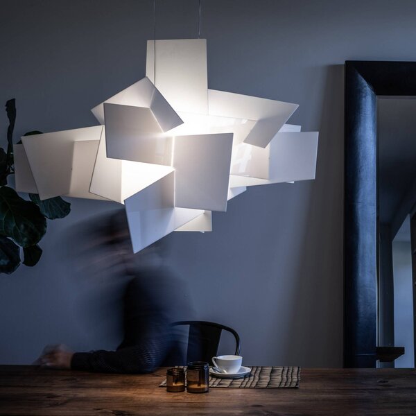 Foscarini Big Bang LED viseča luč, bela, Ø 130 cm