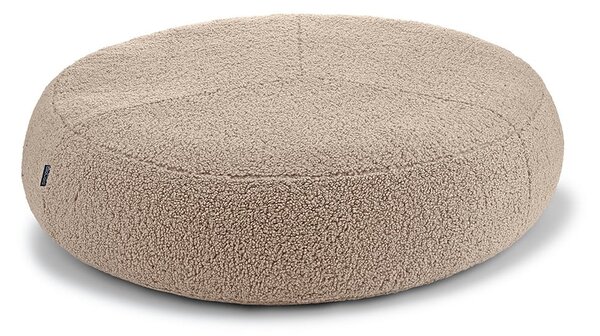 Bež bouclé podloga za pse ø 70 cm Senso Pouffe Greige S/M – MiaCara