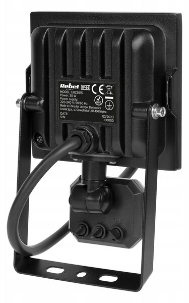30W zunanji LED reflektor črn 4000K IP44 s senzorjem gibanja - 1463400 - https://eprel.ec.europa.eu/fiches/lightsources/Fiche_1463400_SL.pdf