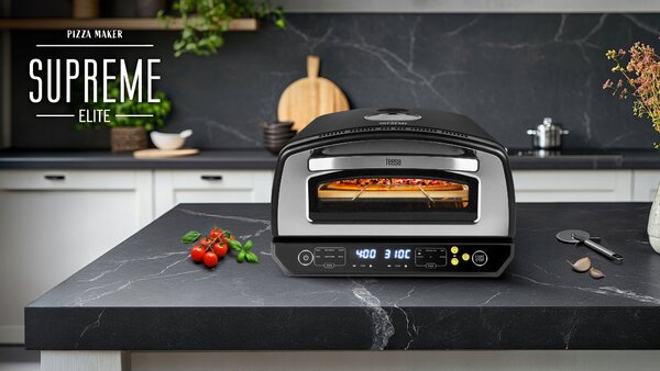 2200W LCD kamnita pečica za pico do 450°C 6 programov SUPREME ELITE