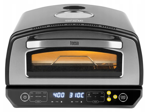 2200W LCD kamnita pečica za pico do 450°C 6 programov SUPREME ELITE