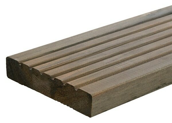 Terasna deska (Bor, 300 x 14,5 x 2,8 cm, Sive barve)