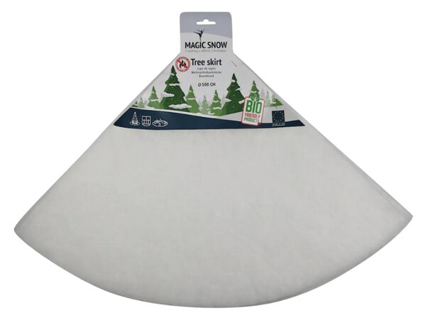 Pokrov za stojalo božičnega drevesa WHITE WINTER 100 cm, bel