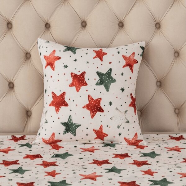 Prevleka za vzglavnik iz mikrovlaken COLORFUL STARS 45x45 cm, pisana