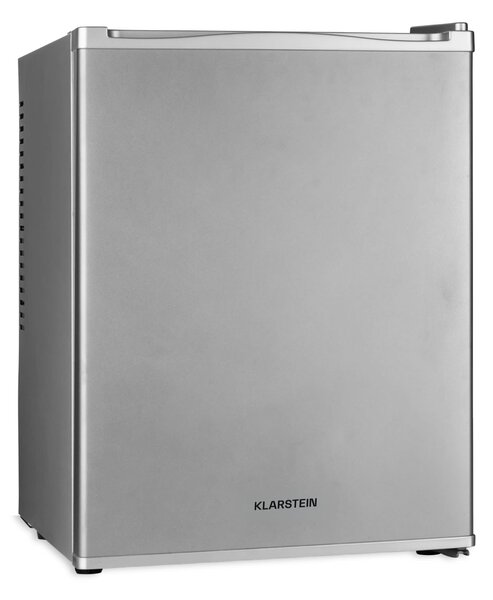 Klarstein Happy Hour 33, minibar, 33 l, 5-15 °C, energijski razred G, tiho delovanje, 25 dB, LED osvetlitev, srebrna