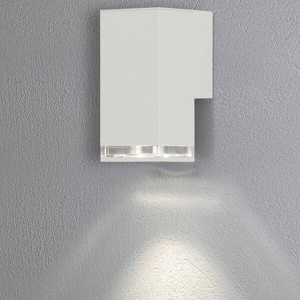 Zunanja stenska svetilka Pollux downlight 16,5 cm, bela