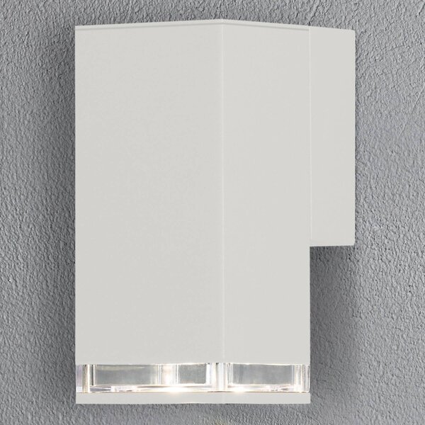 Zunanja stenska svetilka Pollux downlight 16,5 cm, bela