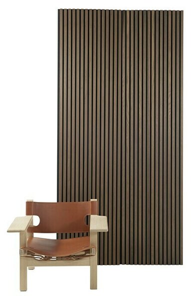 FibroTech Akustični panel Premium (Dimljen hrast, 2.440 x 605 x 22 mm)