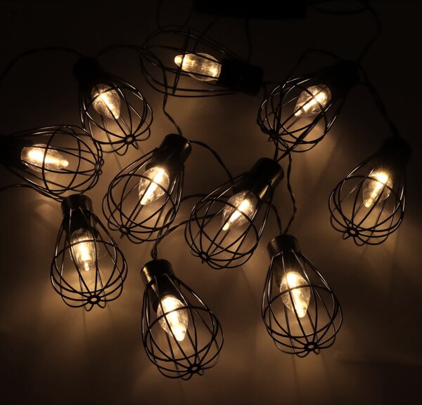 Solarne LED lučke za vrt in teraso 10 LED - loft - Rojstni dan
