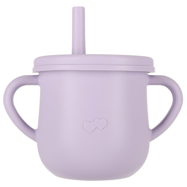 Otroška silikonska posoda rak komplet 9 kosov vijolična - Baby shower