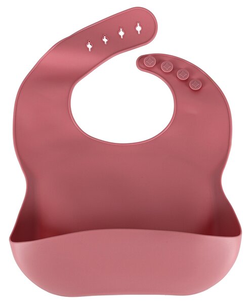 Otroška silikonska posoda rak komplet 9 kosov temno roza - Baby shower