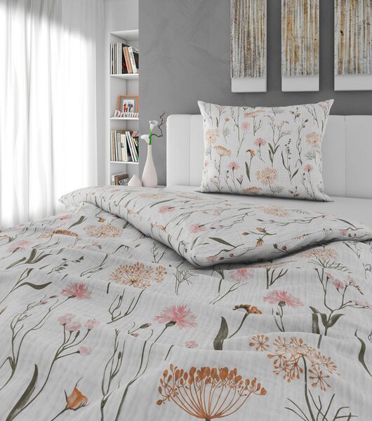 POSTELJNINA 140/200 cm muslin večbarvno