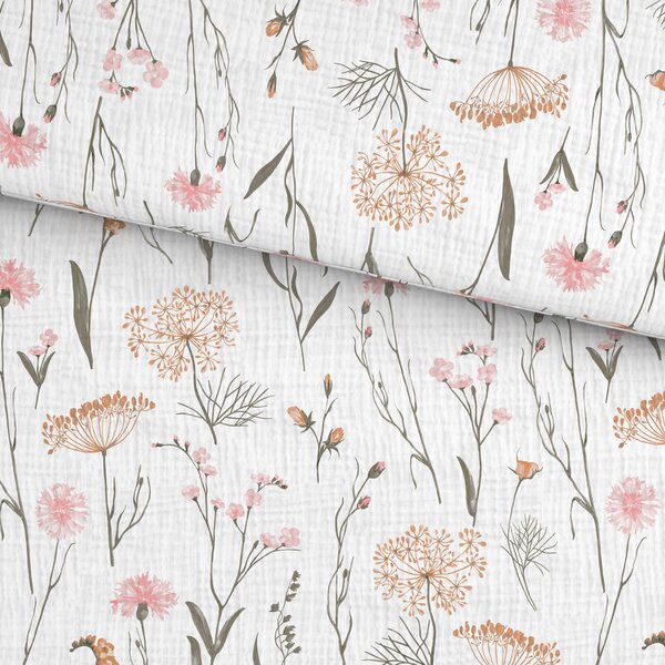 POSTELJNINA 140/200 cm muslin večbarvno