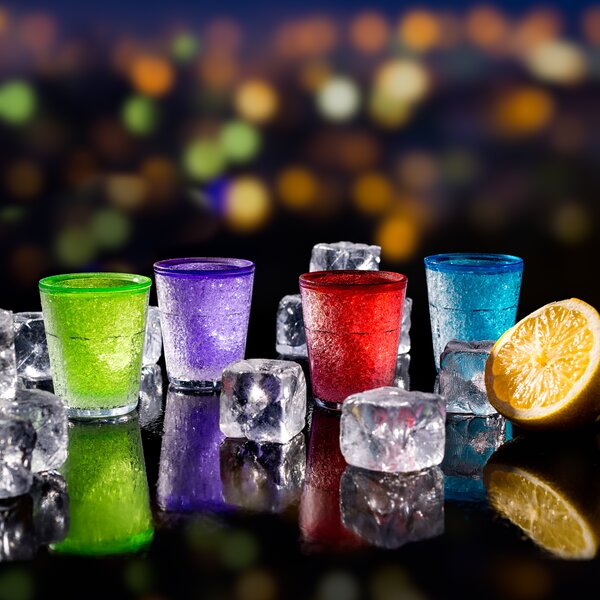 Kozarčki za ledene šote – 4 barve set - Froster - Dekliščina - Božič - Za 30 let