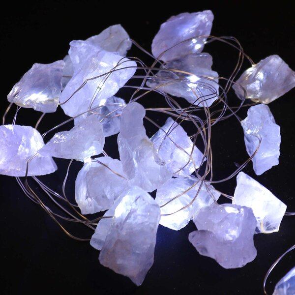 Kristalne čarobne lučke – Kamena strela - Gemstone, led lights - Home warming - Božič