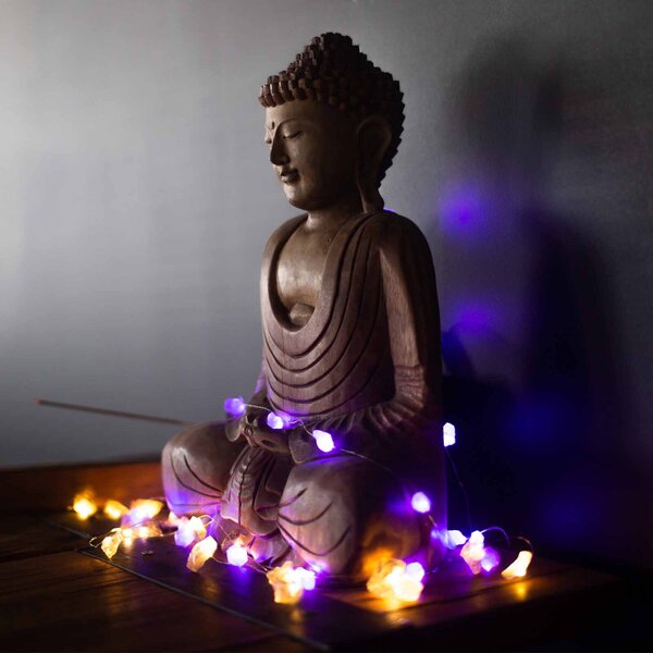 Kristalne čarobne lučke – Kamena strela - Gemstone, led lights - Home warming - Božič