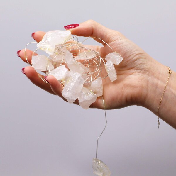 Kristalne čarobne lučke – Kamena strela - Gemstone, led lights - Home warming - Božič