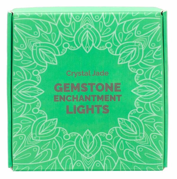 Čarobne lučke s kristali – Kristalni žad (Crystal Jade) - Gemstone, led lights - Božič - Baby shower