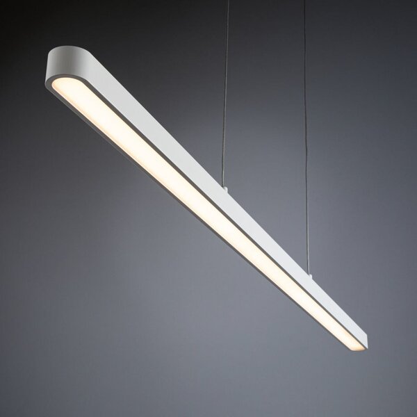 Paulmann LED-visoka svetilka Lento, bela, 100 cm, svetloba navzgor/navzdol, z, zatemnjen, Bela, Dnevna soba / jedilnica, Aluminij, Sodobni
