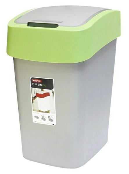 Curver Koš za smeti (25 l, Plastika, Zelena)